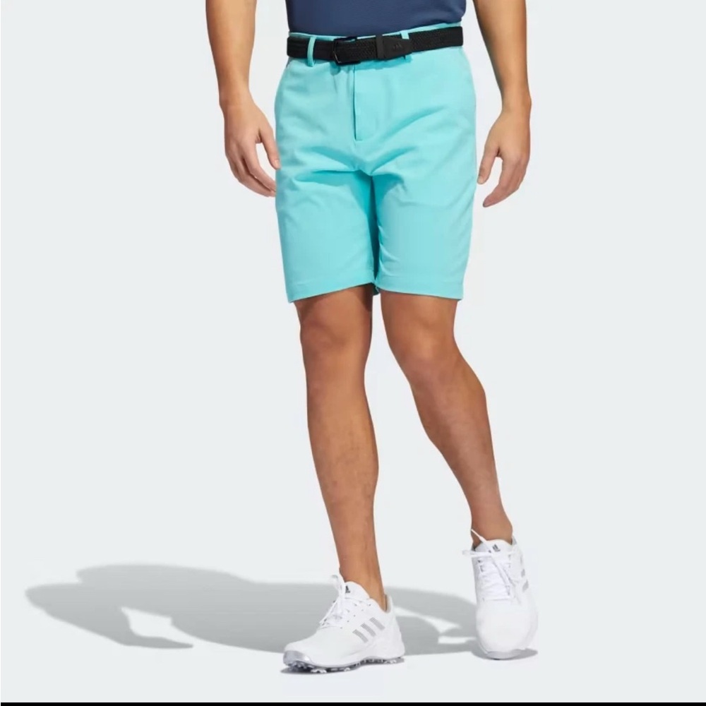adidas Men's Aqua Flat Front Shorts 34”